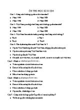 Đề cương ôn tập học kì II Giáo dục công dân khối 6